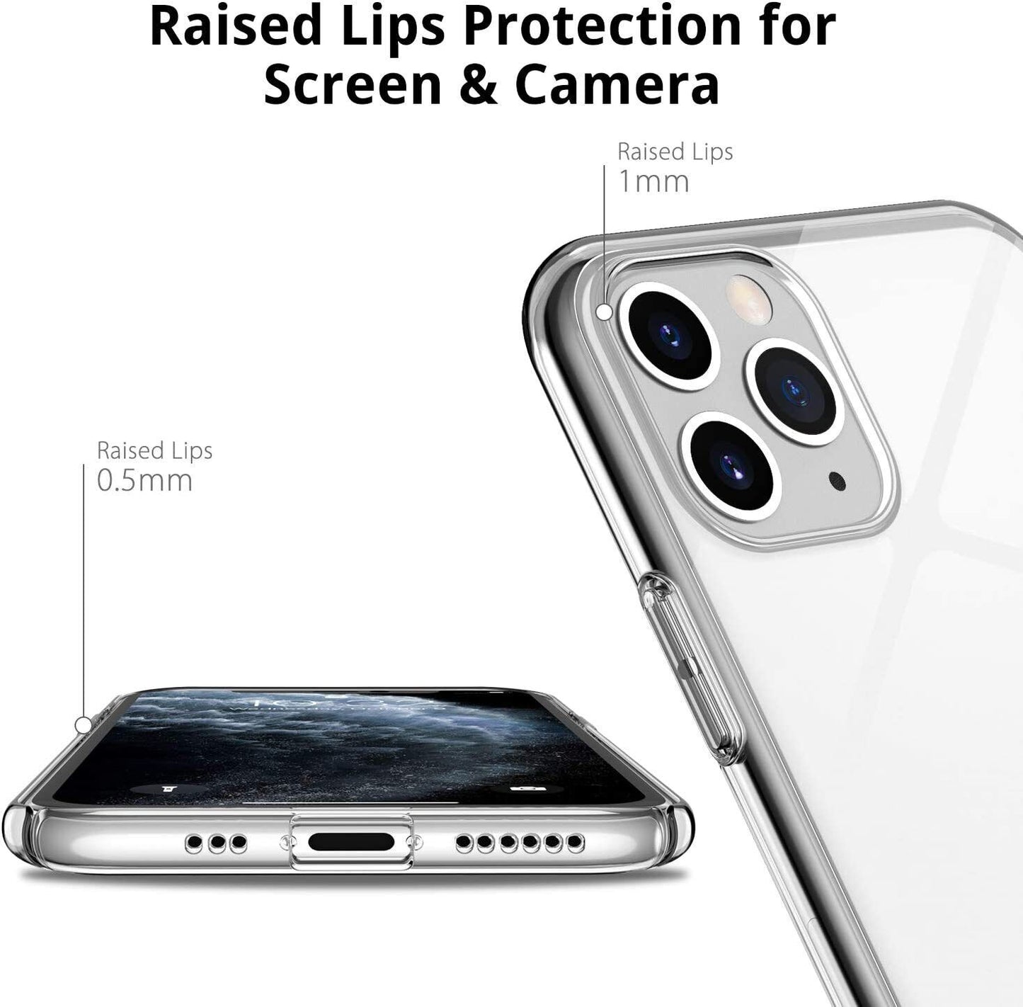 UNBREAKcable iPhone XS/11 Case, Ultra Clear Hard Back RRP £11.99 - RLO Tech