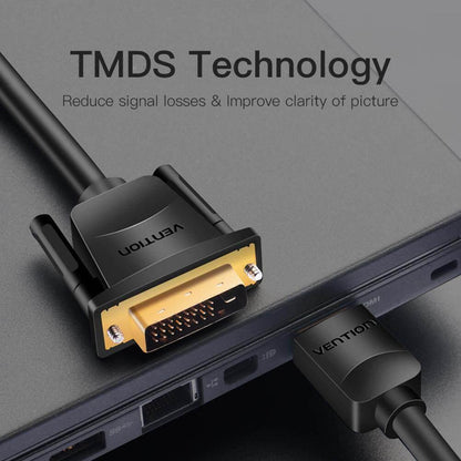 VENTION HDMI to DVI Cable Bidirectional DVI-D 24+1 Male to HDMI Male Adapter 5m