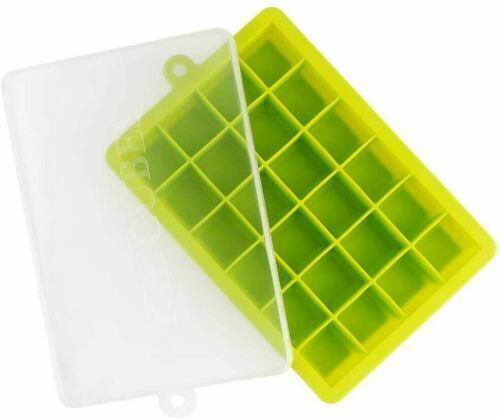 24 Cube - Ice Cube Tray, single Pack Silicone Food Grade Ice Moulds - RLO Tech