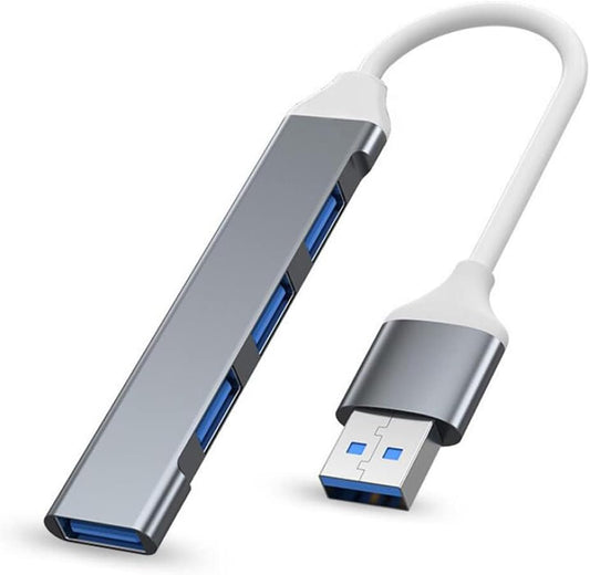 USB 3.0 Hub Aluminium Portable High Speed Multi USB Hub Splitter Adapter for PC