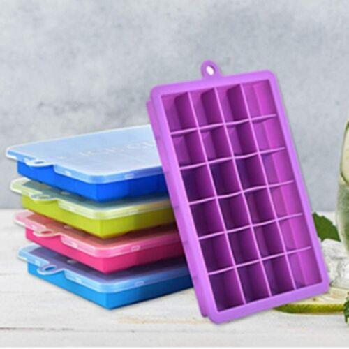 24 Cube - Ice Cube Tray, single Pack Silicone Food Grade Ice Moulds - RLO Tech