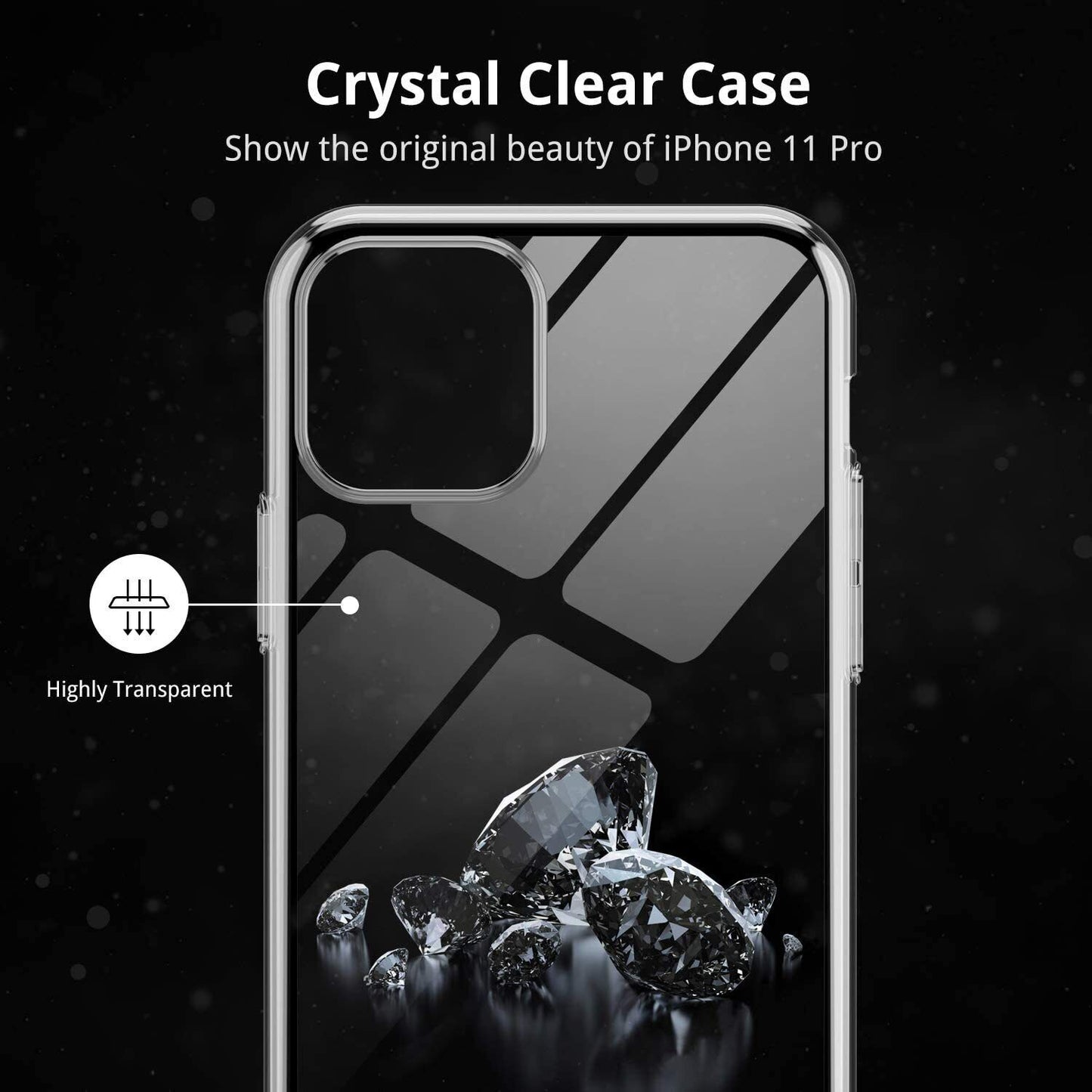 UNBREAKcable iPhone XS/11 Case, Ultra Clear Hard Back RRP £11.99 - RLO Tech