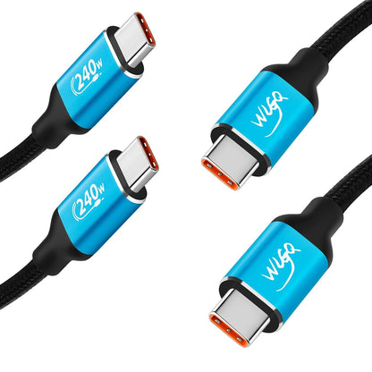 Premium USB C to USB C Charging Cable 100w 20V5A Fast Charging Cable 0.5m 2 Pack