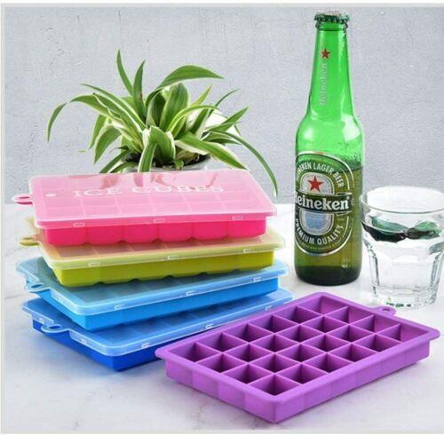 24 Cube - Ice Cube Tray, single Pack Silicone Food Grade Ice Moulds - RLO Tech