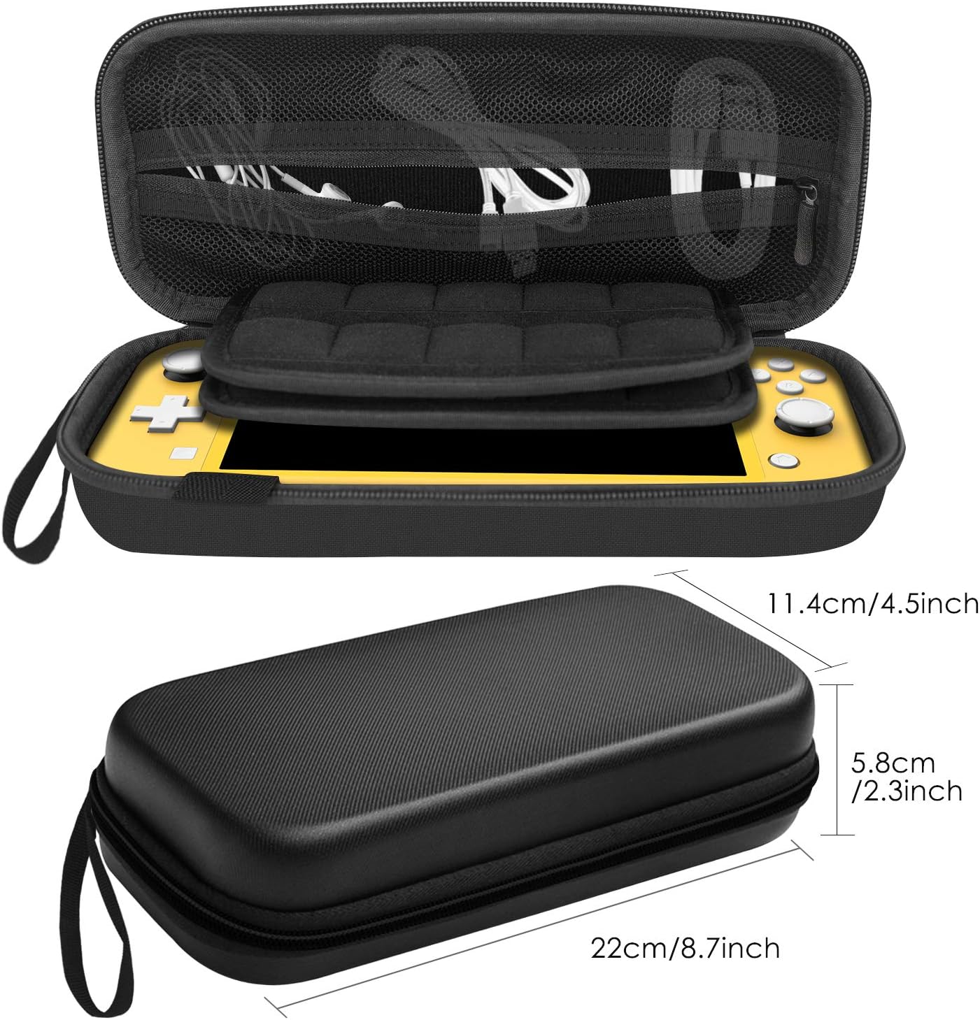 JETech Carrying Case Nintendo Switch Lite 2019 20 Game Cartridge Holders Black