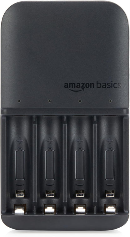 Amazon Basics Battery Charger for Rechargeable AA and AAA NiMh Batteries