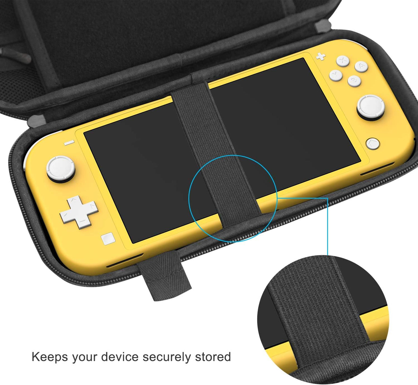 JETech Carrying Case Nintendo Switch Lite 2019 20 Game Cartridge Holders Black