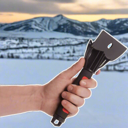 Premium Car Ice Scraper 2 In 1 Head For Ice & Clearing Snow A Winter Essential