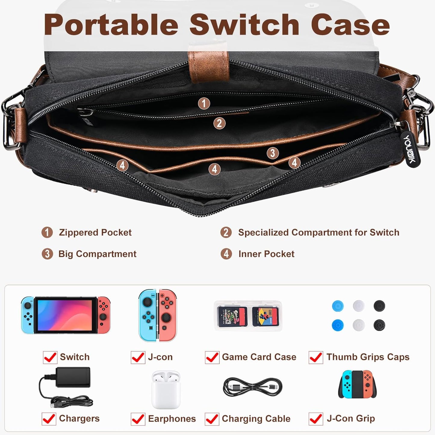 Premium Nintendo Switch 13 in 1 Accessories Bundle Total Protection Guaranteed