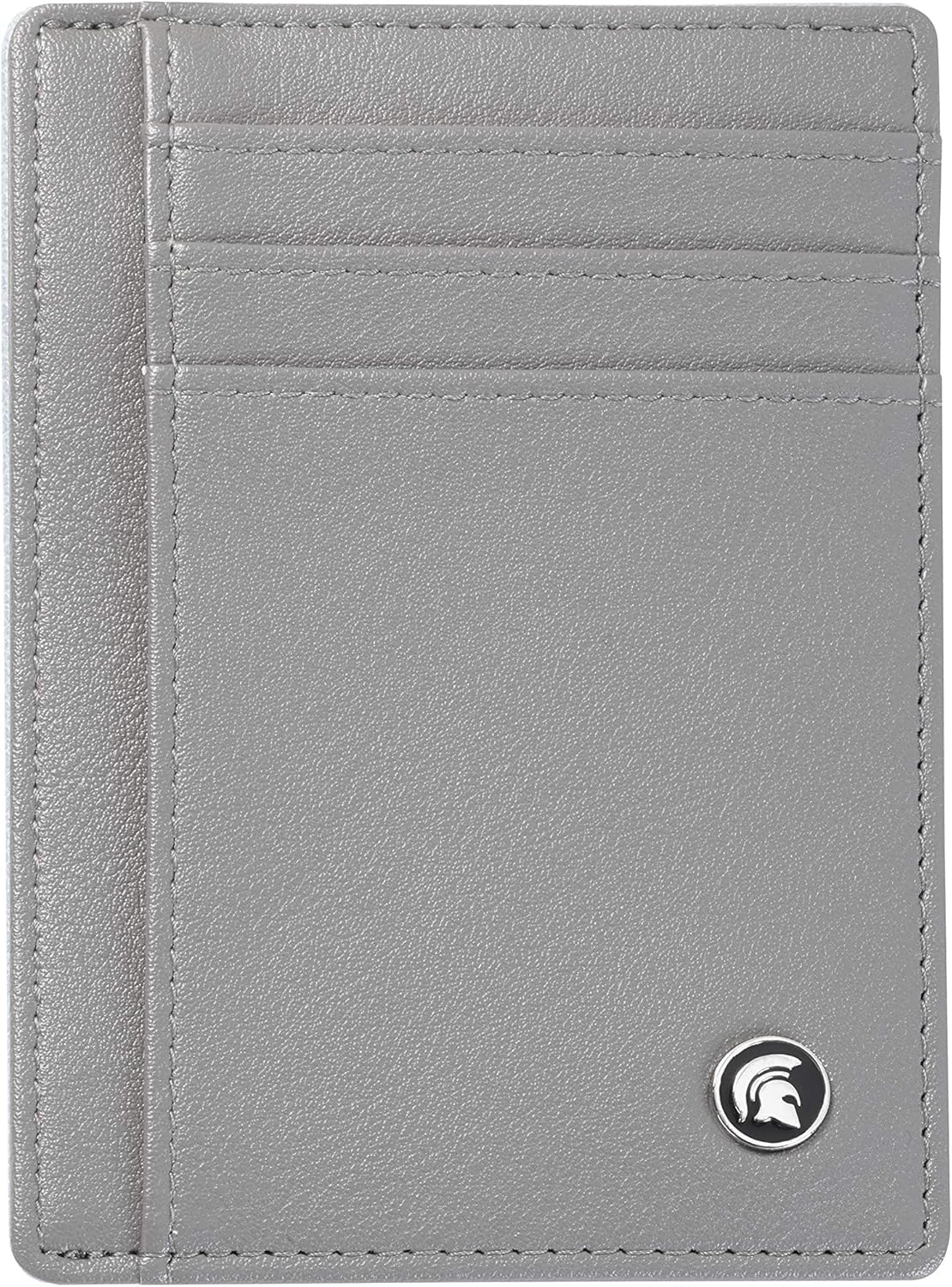 POWR Mens Wallet, Slim RFID Blocking Minimalist Credit Card Holder (Grey)