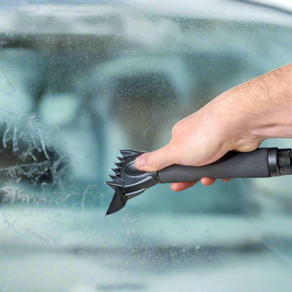 Premium Car Ice Scraper 2 In 1 Head For Ice & Clearing Snow A Winter Essential