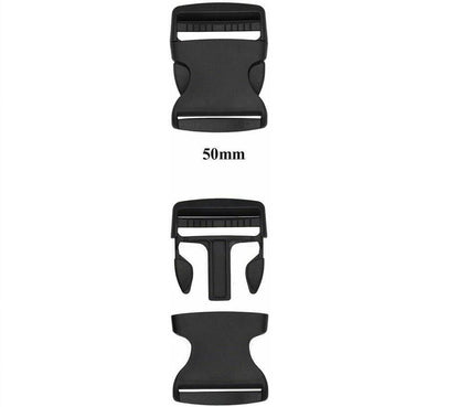 Delrin Side Release Buckles, 5 Sizes, for Webbing DIY Paracord Bracelets, Black - RLO Tech