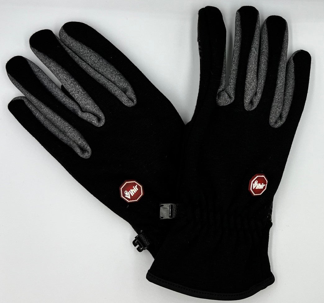 Cycling Gloves Touchscreen Running Black Gloves Warm Non-slip Fleece Lining