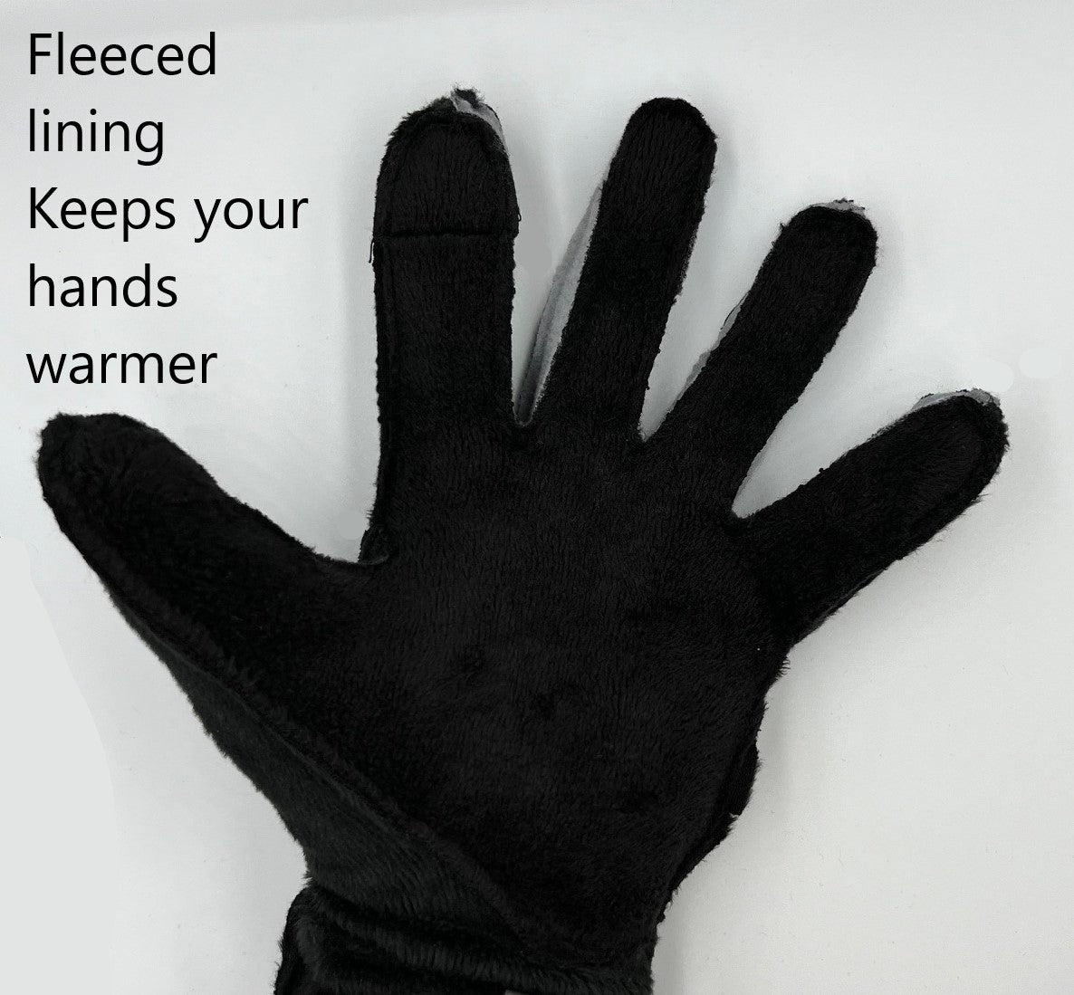 Cycling Gloves Touchscreen Running Black Gloves Warm Non-slip Fleece Lining