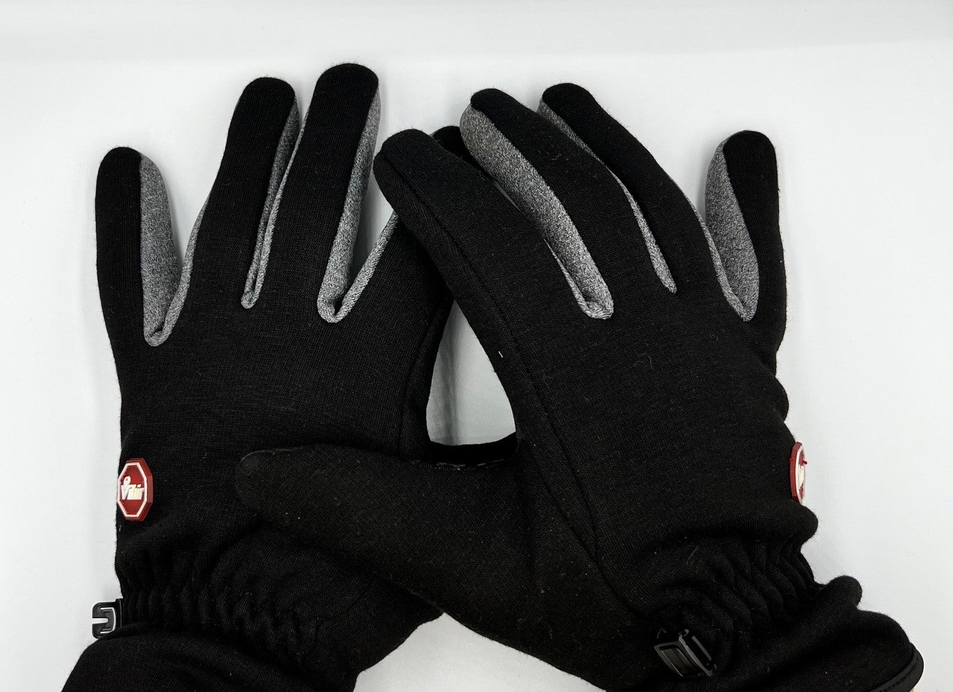 Cycling Gloves Touchscreen Running Black Gloves Warm Non-slip Fleece Lining