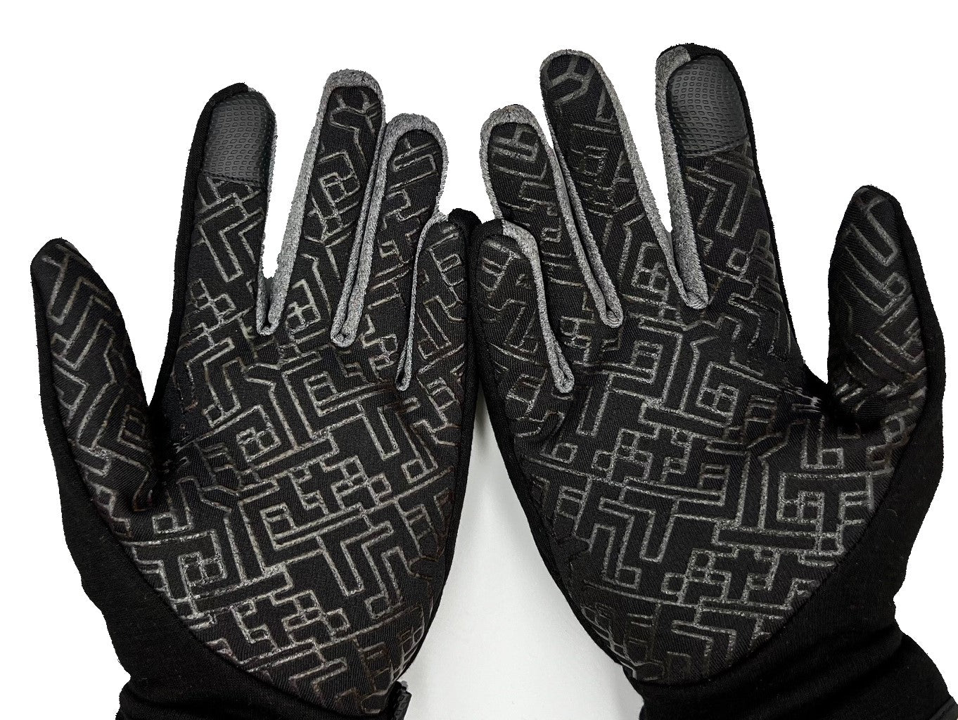 Cycling Gloves Touchscreen Running Black Gloves Warm Non-slip Fleece Lining