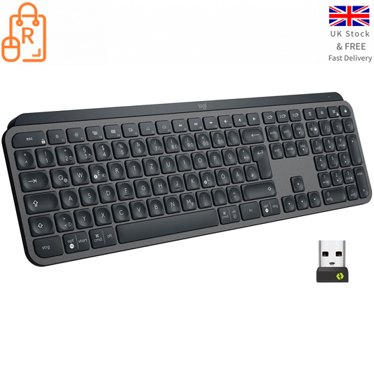 Logitech MX Keys Advanced Illuminated Wireless Keyboard QWERTZ German Layout - RLO Tech