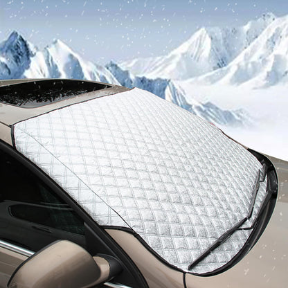 Car Windshield Cover Heavy Duty Protective Windscreen Cover - Snow Ice Frost Sun