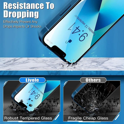 Screen protector for iPhone 14 Plus & iPhone 13 Pro Max Tempered Glass 3 pack - RLO Tech