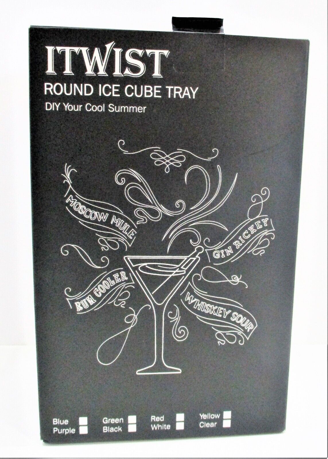 Ice Cube Tray With Container Scoop & Cocktail Book BPA Free Makes 66 Ice Balls