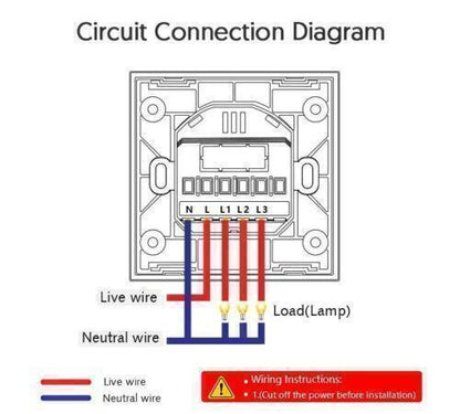 Tuya CompatiblSmart Wireless Switch Neutral wire needed, supports GH and Alexa